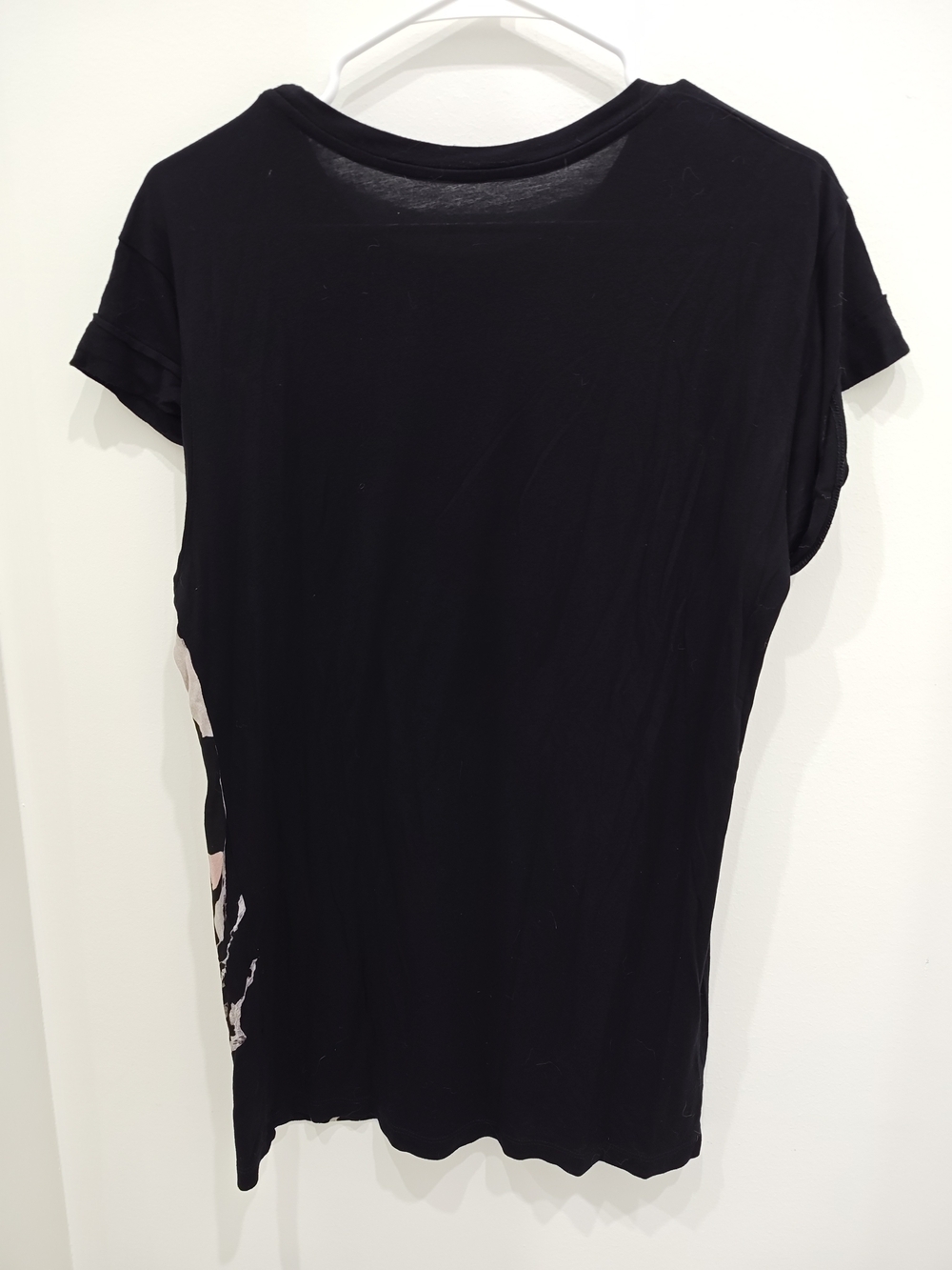All Saints Black Crew Neck Tunic Top Size XS - Picture 4 of 5